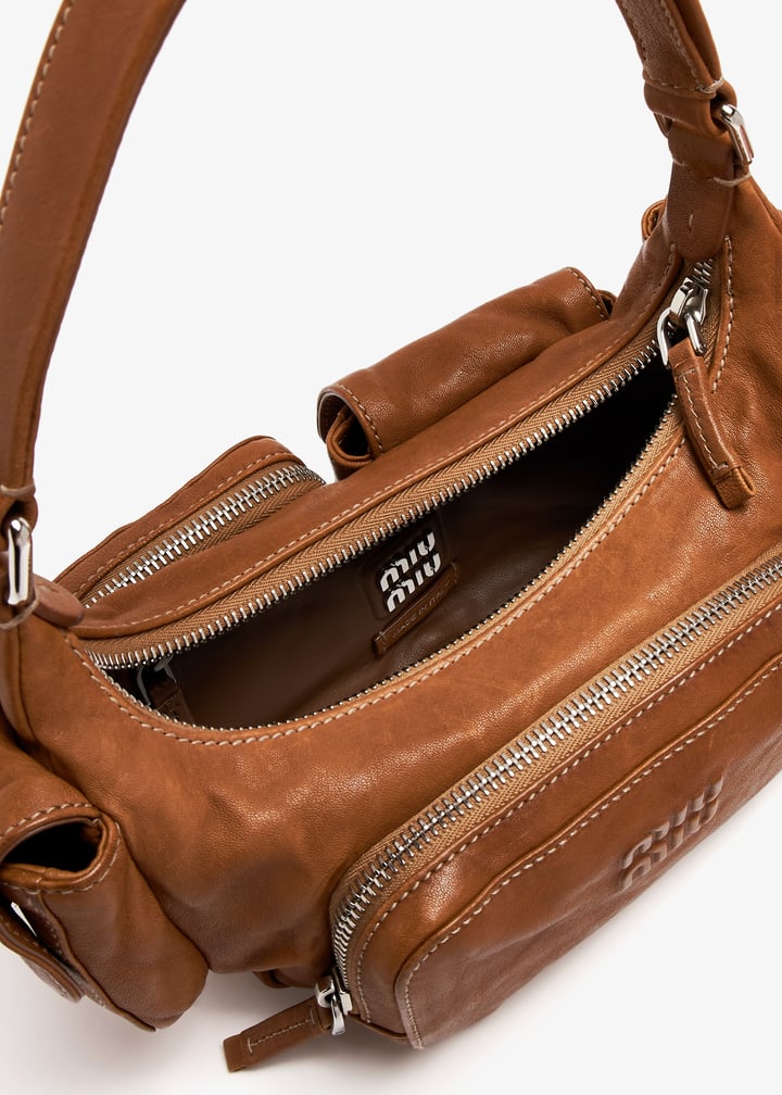 バッグ SS1996 MIU MIU LEATHER POCKET BAG Buy Miu Miu Black Leather Cargo Pocket Bag Online Vogue Mine