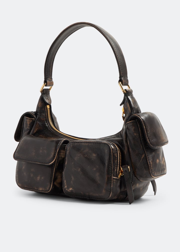 バッグ SS1996 MIU MIU LEATHER POCKET BAG Buy Miu Miu Black Leather Cargo Pocket Bag Online Vogue Mine