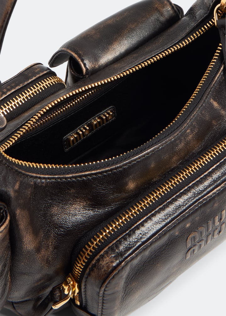 Miu Miu Leather Pocket bag for Women - Brown in UAE | Level