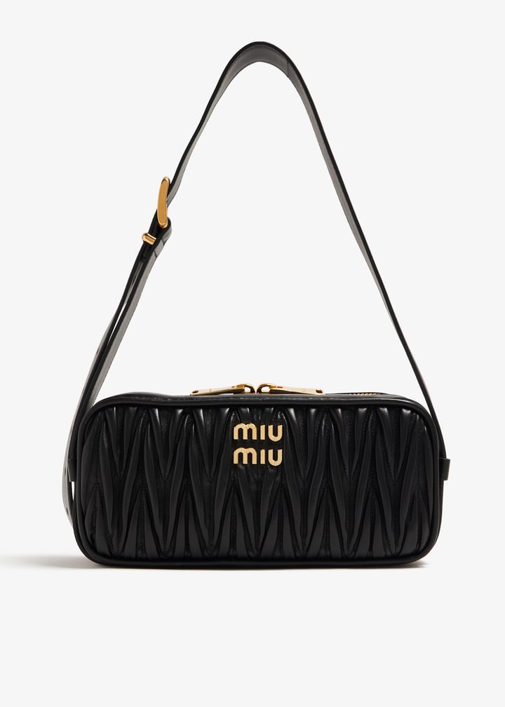 Matelasse Nappa Leather Shoulder Miu Miu Messenger Bag Shoulder