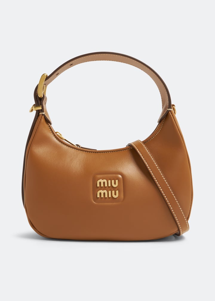 【SALE】 ◆MIUMIU◆Leather hobo Bag バッグ Black Wander Matelassé Nappa Leather Hobo Bag | Miu Miu