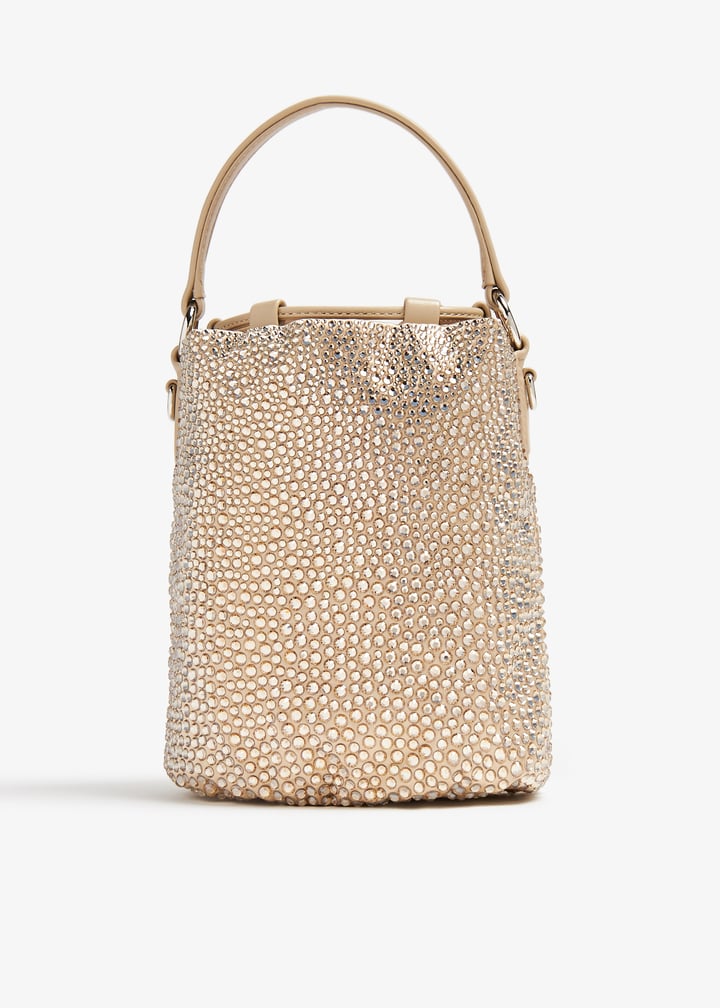 関税・送料込 MIU MIU Decorated satin bucket バッグ Miu Miu Bucket Bag Grey Womens Miu Miu