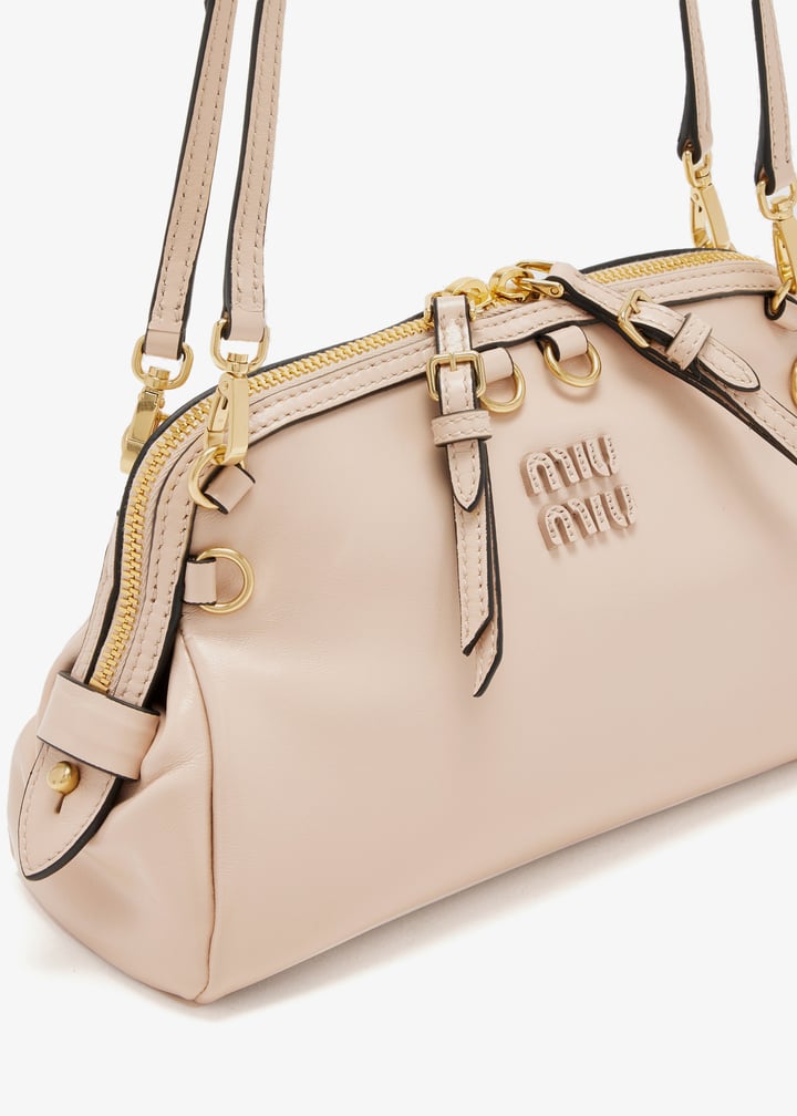 Miu Miu Caprice leather clutch for Women - Cream in UAE | Level Shoes