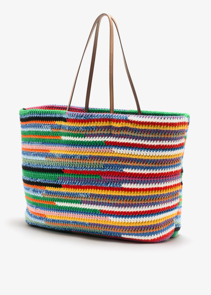 Miu Miu Woven tote bag for Women - Multicolored in USA | Level Shoes