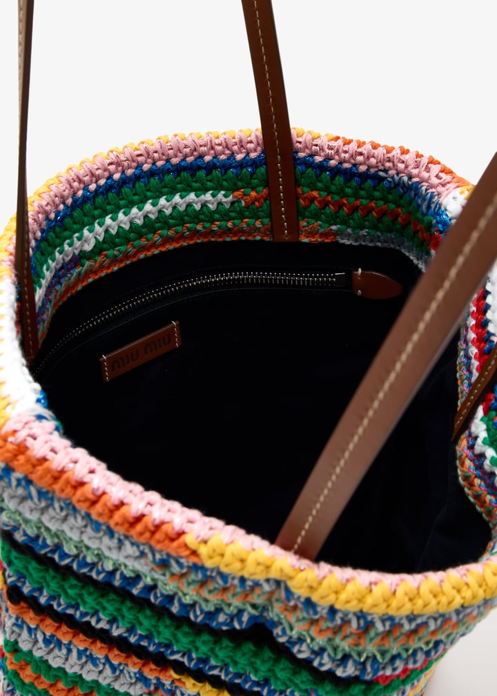 Miu Miu Crochet tote bag for Women - Multicolored in Qatar