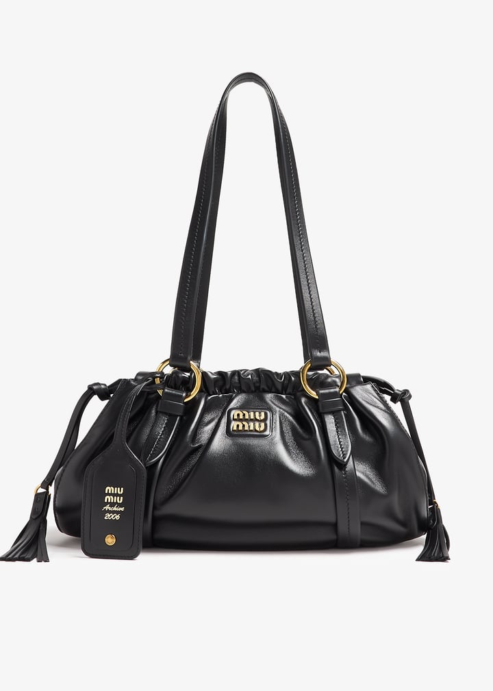 Miu Miu Joie nappa leather bag for Women - Black in UAE