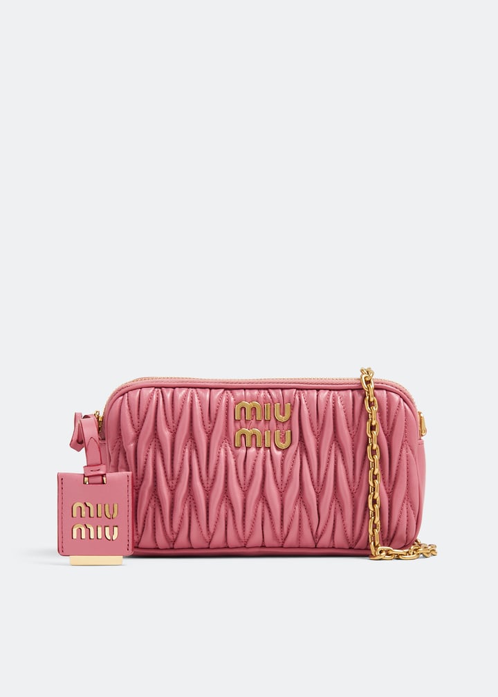 美品！MIUMIU pink bag ストラップ付き Miu Miu Matelassé nappa mini bag for Women - Pink in UAE