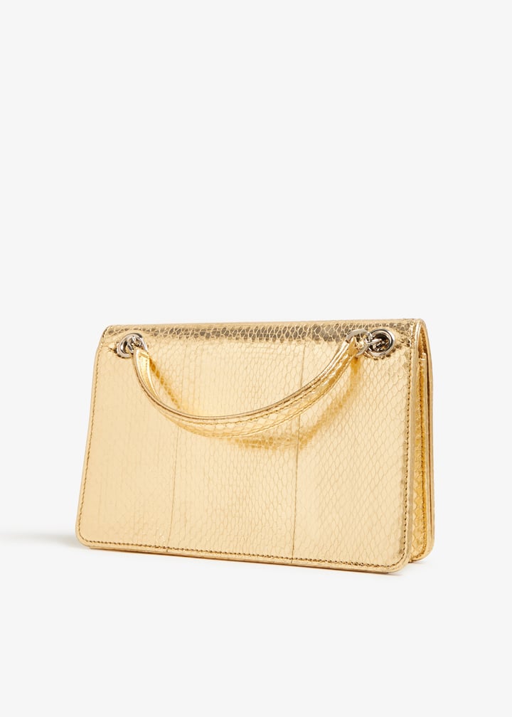 Miu Miu Ayers leather mini-bag for Women Gold in Oman Level Shoes
