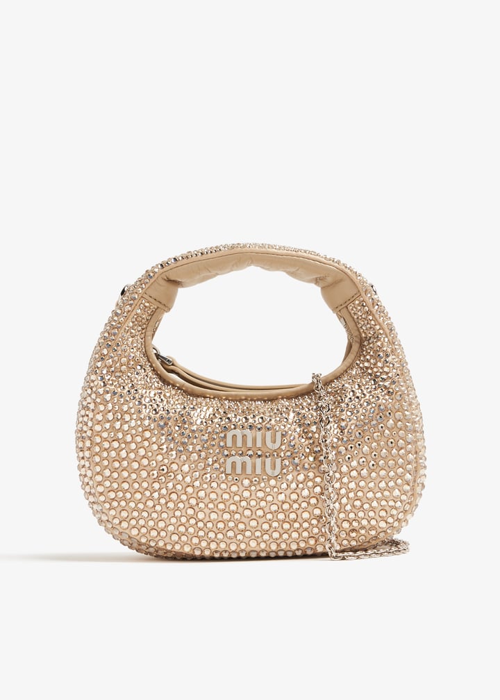 VIP【関税送料無料】希少 Miu Miu Mini hobo bag Wander Miu Miu Wander Mini Bag | Gold | FARFETCH