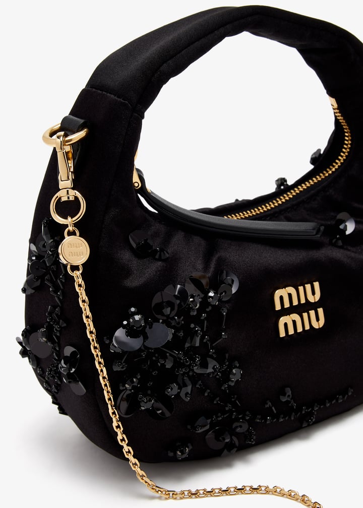 Miu Miu Wander embroidered duchesse mini-bag for Women