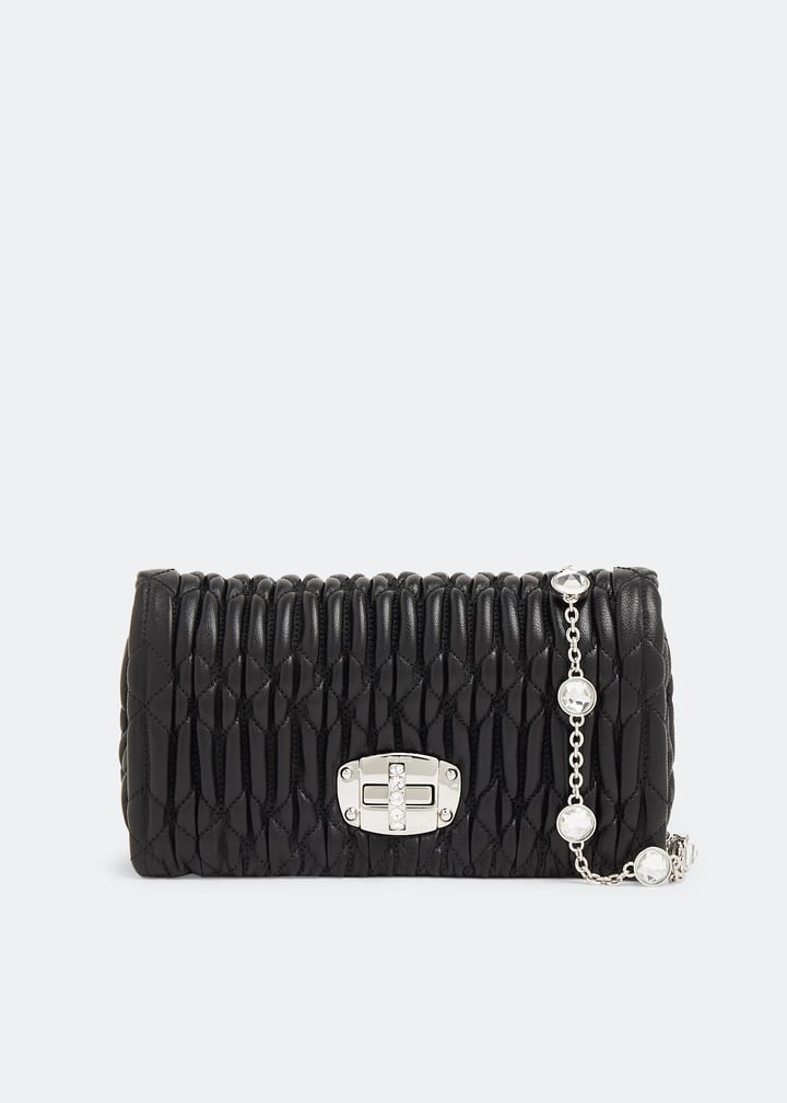Miu Miu Miu crystal leather mini-bag for Women - Black in UAE
