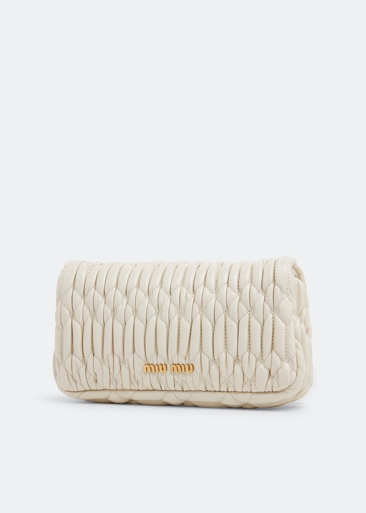 Miu Miu Miu crystal leather mini-bag for Women - White in