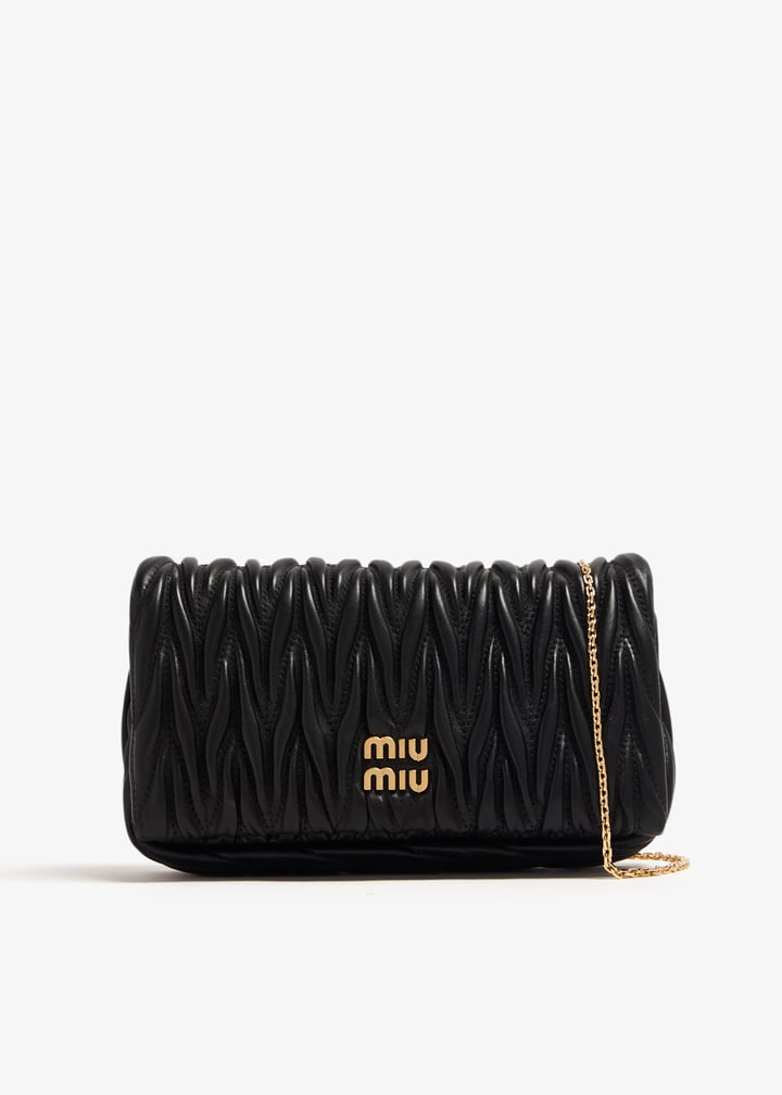 Miu Miu Matelassé leather mini bag for Women - Black in UAE