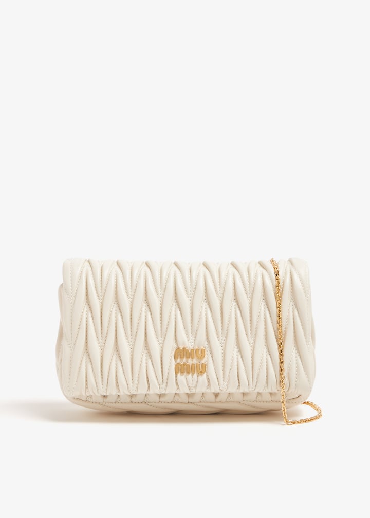 Miu Miu Matelassé leather mini bag for Women - White in UAE