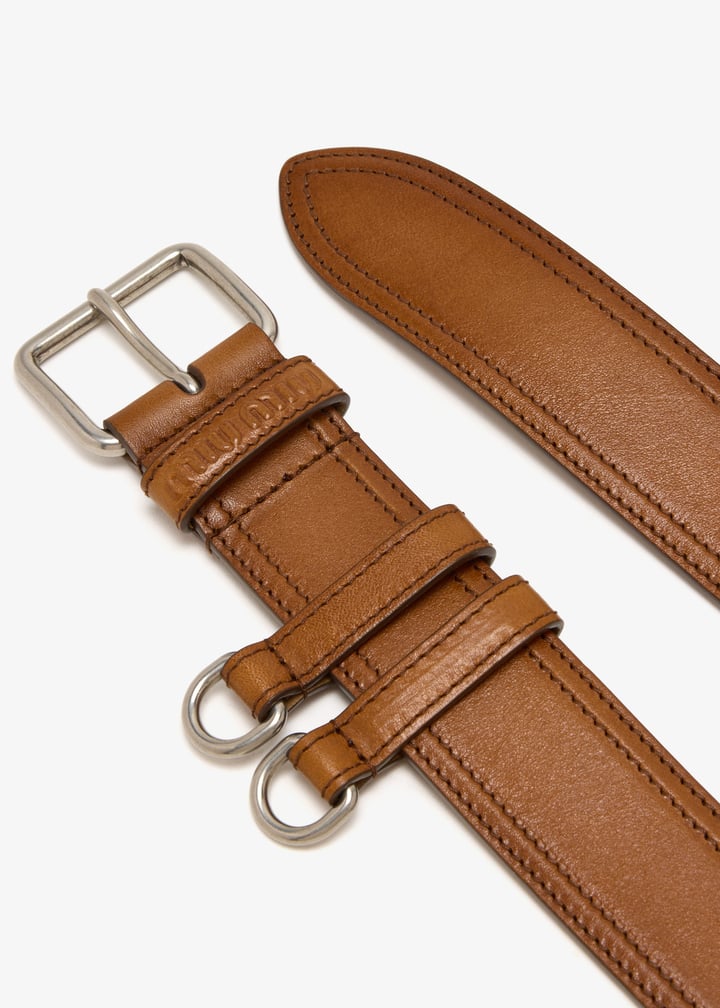 Miu Miu Leather belt for Women - Brown in UAE | Level Shoes
