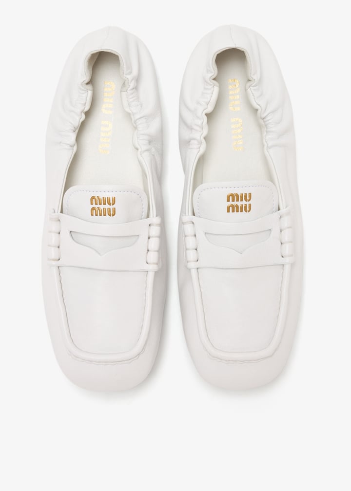 MiuMiu*Nappa leather loafers レザー ローファー*送料込 Miu Miu Nappa leather loafers for Women - White in UAE