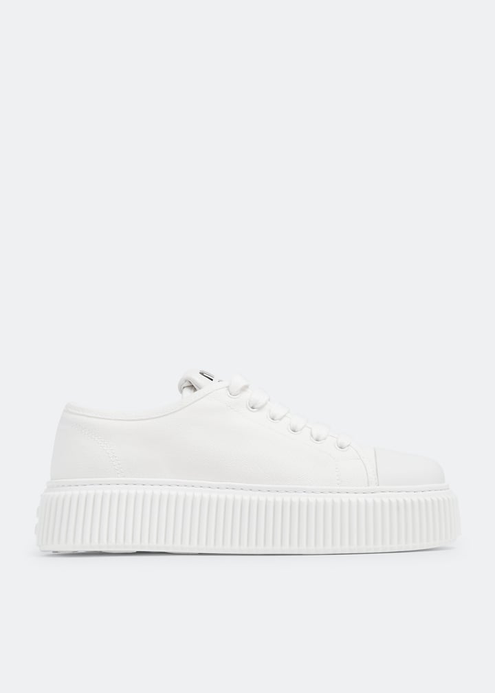 Miu Miu Denim sneakers for Women - White in KSA | Level Shoes