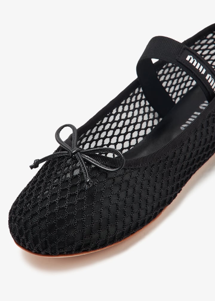 Miu Miu Mesh ballerinas for Women - Black in UAE | Level Shoes