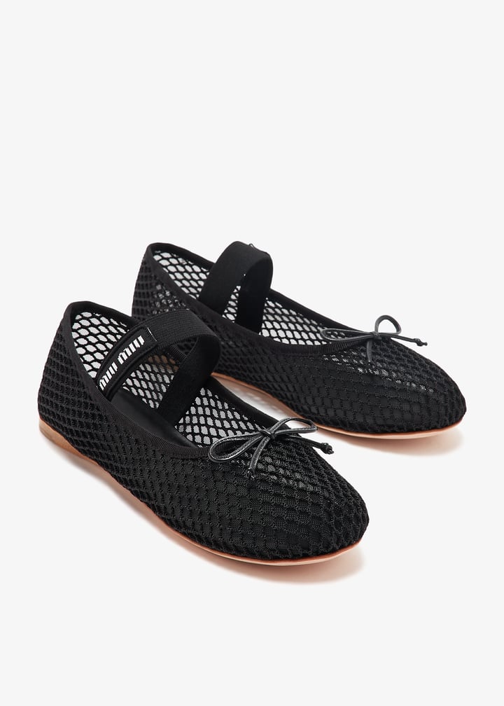 Miu Miu Mesh ballerinas for Women - Black in UAE | Level Shoes
