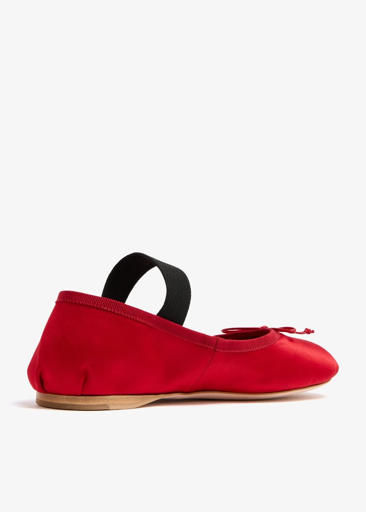 Miu Miu Satin ballerinas for Women - Red in UAE | Level Shoes