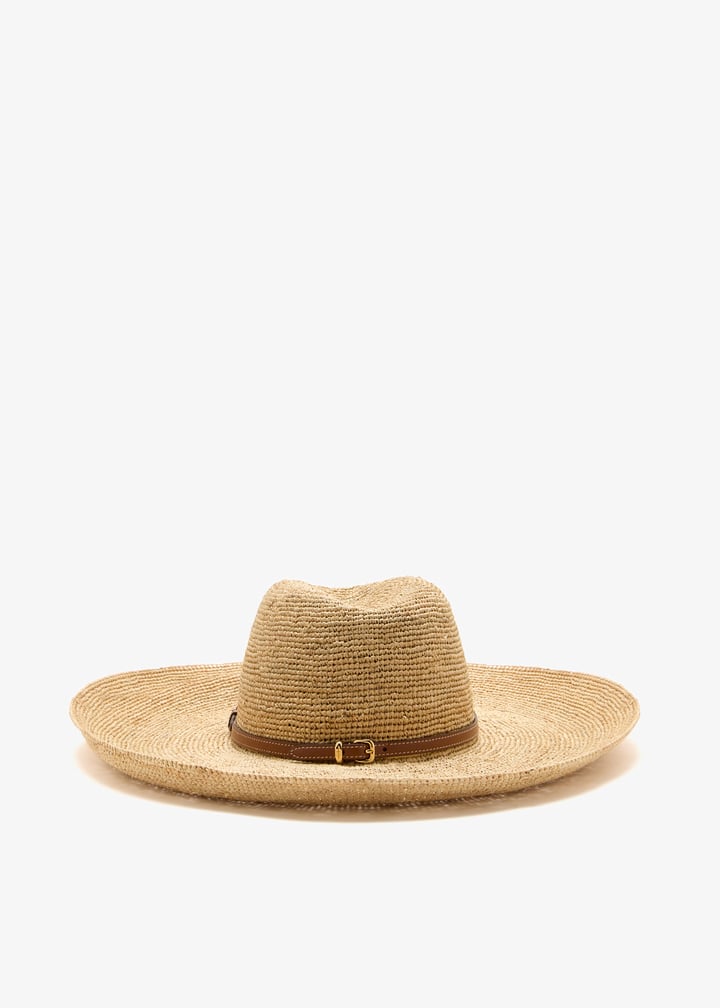 Miu Miu Raffia and leather hat for Women - Beige in KSA  display picture 1