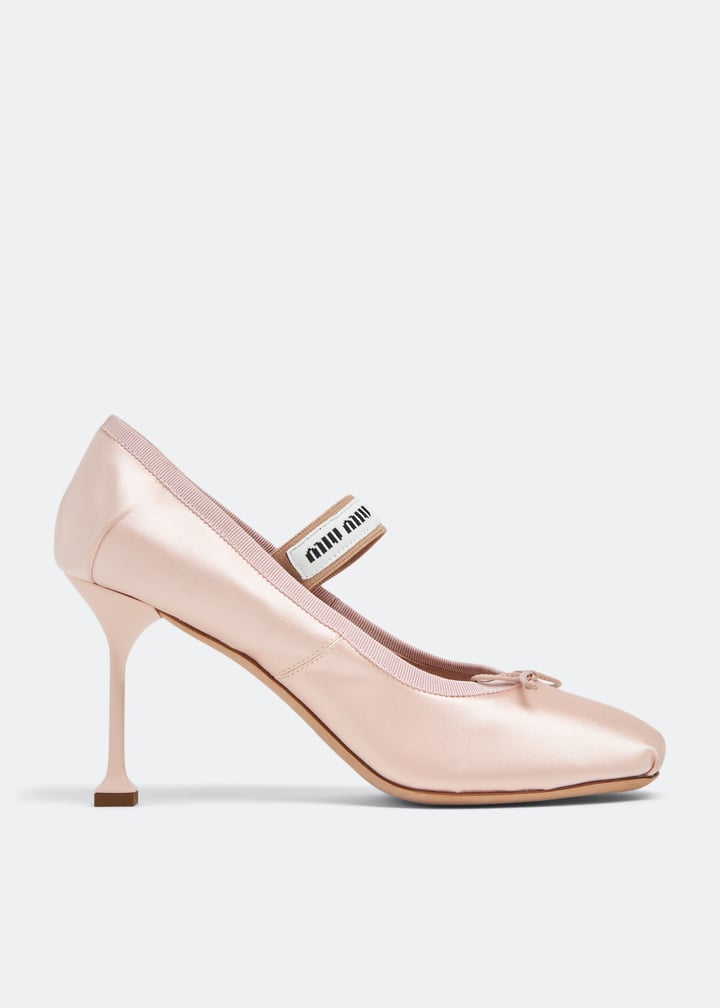 Miu Miu Satin pumps for Women - Pink in UAE | Level Shoes