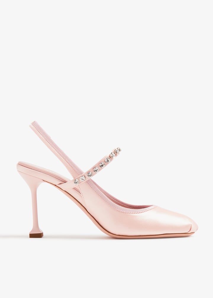 Miu Miu Satin slingback pumps for Women - Pink in UAE