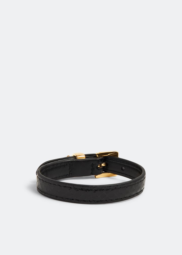 Miu Miu Ayers leather bracelet for Women - Black in UAE