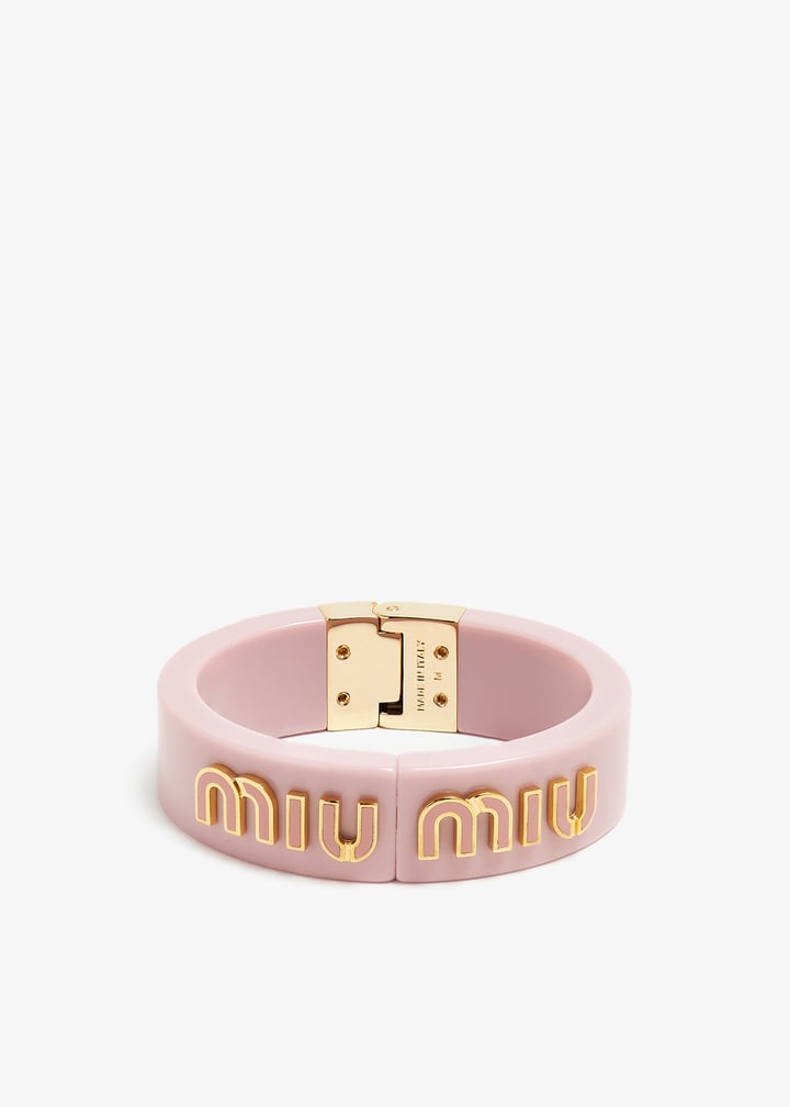 Miu Miu Logo bracelet for Women - Pink in UAE | Level Shoes