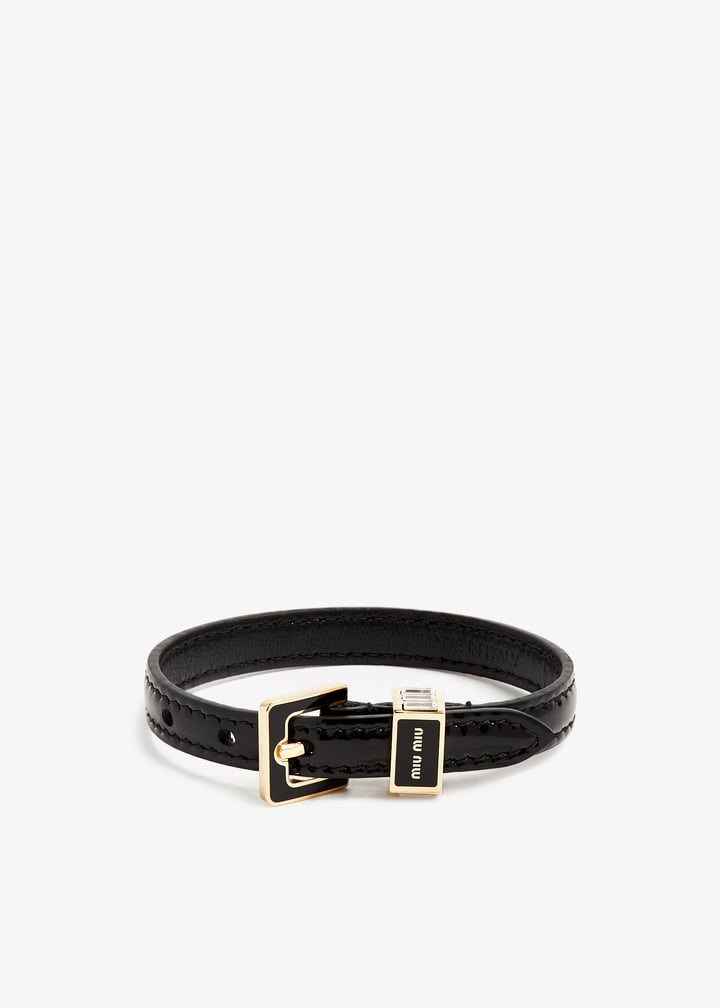 Miu Miu Leather bracelet for Women - Black in UAE | Level Shoes
