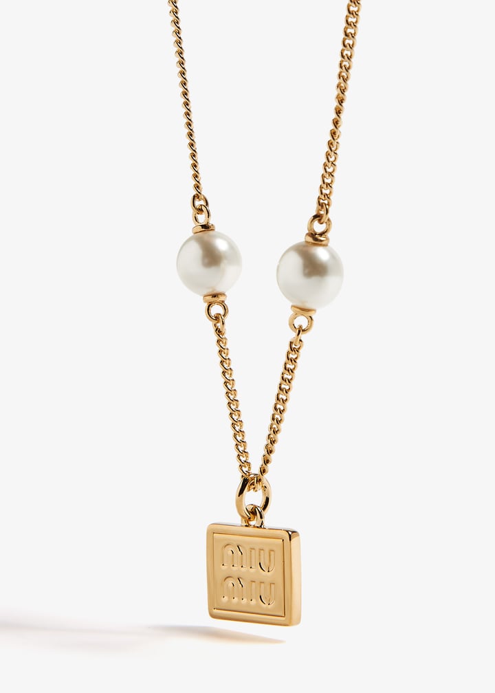 ネックレス・ペンダント MIU MIU Gold l Necklace Miu Miu Metal pendant necklace for Women - Gold in UAE