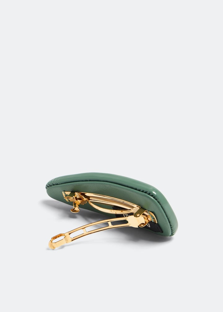 Miu Miu Patent leather hair clip for Women - Green in Qatar