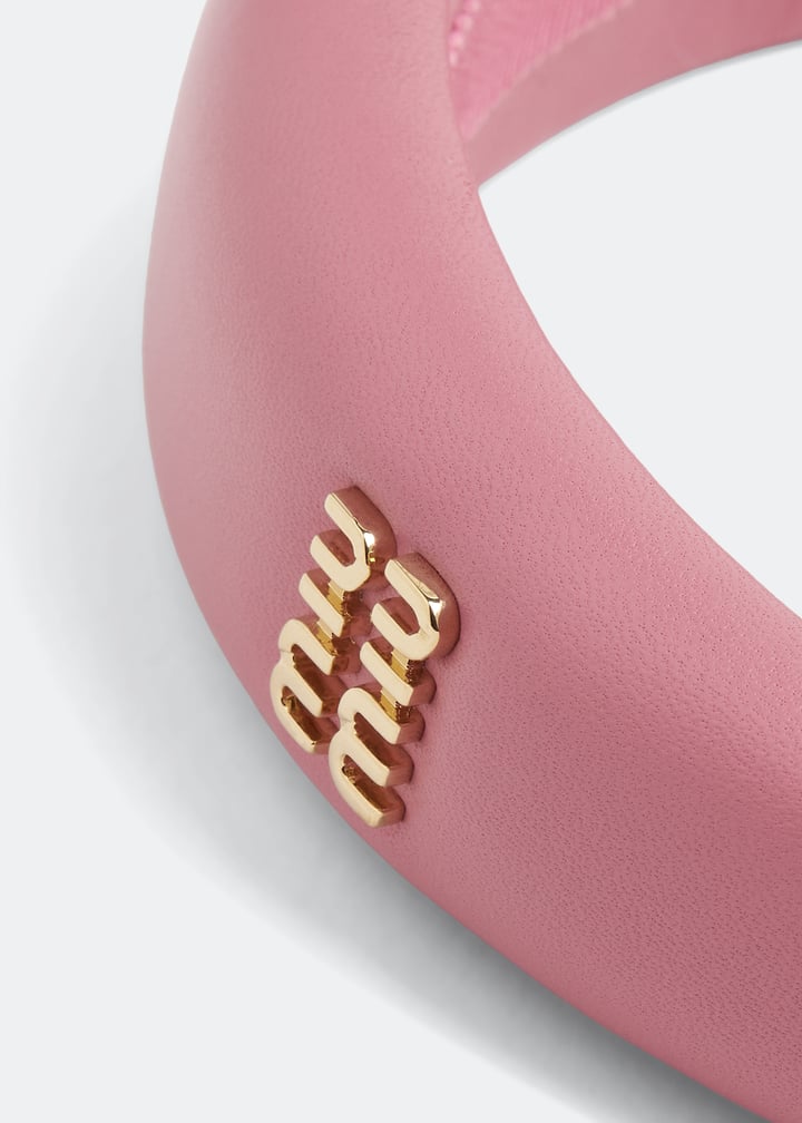 ヘアアクセサリー LOVE ME MONSTER Mont Ribbon Leather Scrunchy 5BFM082 Designer fashion, Seoul-fully created | W Concept