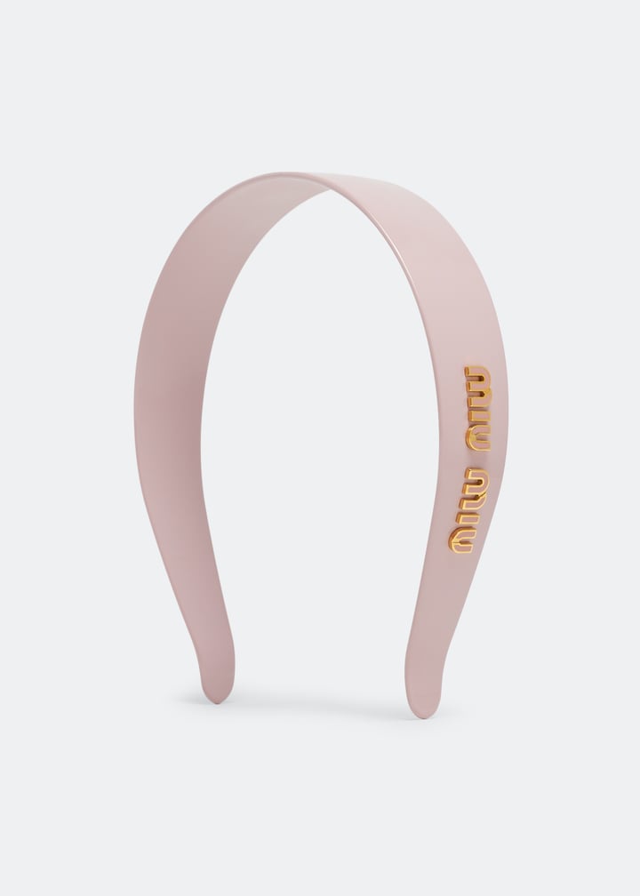【Miu Miu】Logo-Lettering Embellished Hairband カチューシャ Miu Miu】Logo-Lettering Embellished Hairband カチューシャ
