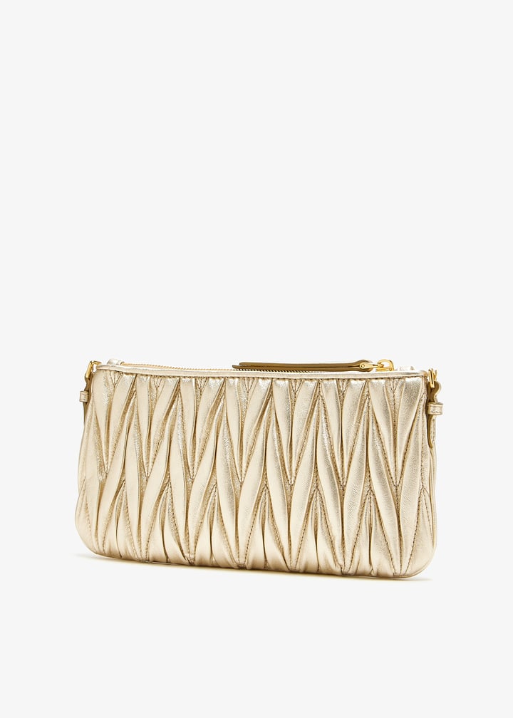 人気 ☆MIU MIU☆ MATELASSE NAPPA LEATHER COIN PURSE Black Matelassé Nappa Leather Coin Purse | Miu Miu