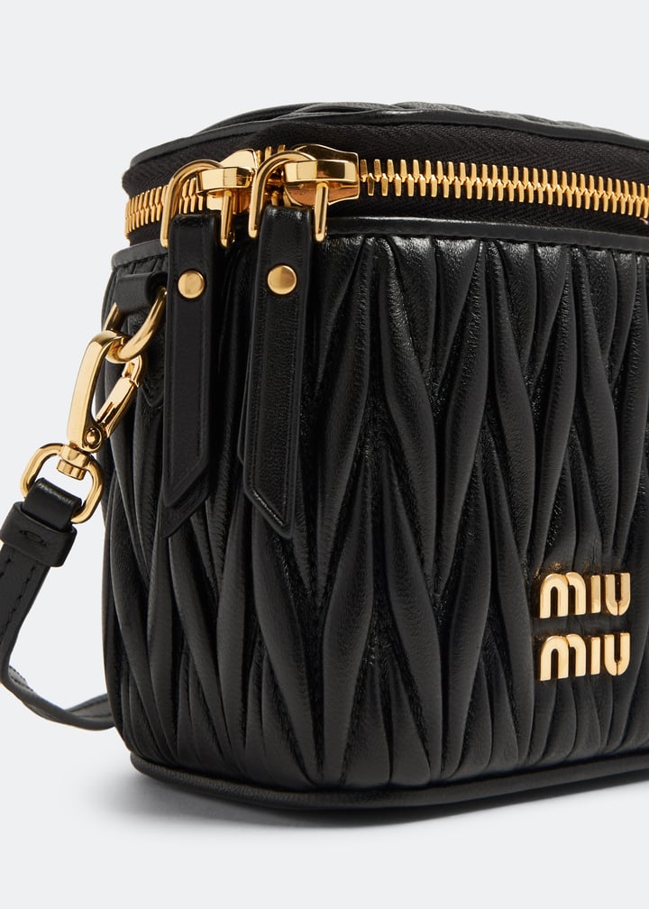 ☆大人気ライン 国内発☆ miu miu MATELASSE LEATHER Micro BAG Miu Miu Matelassè Micro Bag Miu Miu