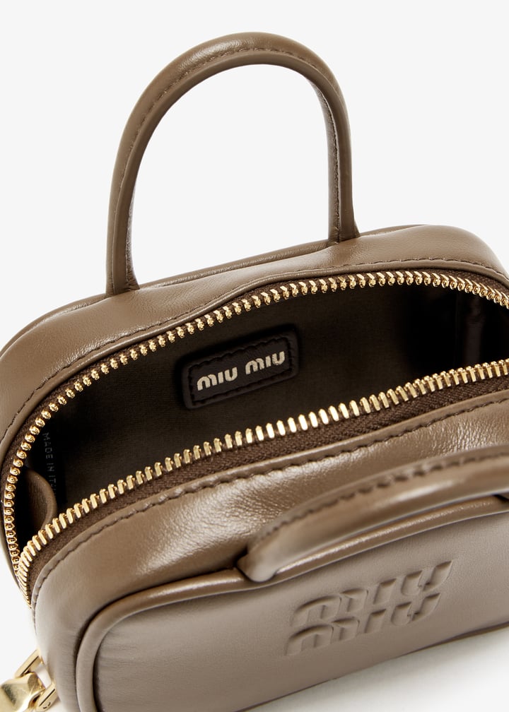 Miu Miu Leather bag charm trick for Women - Brown in UAE