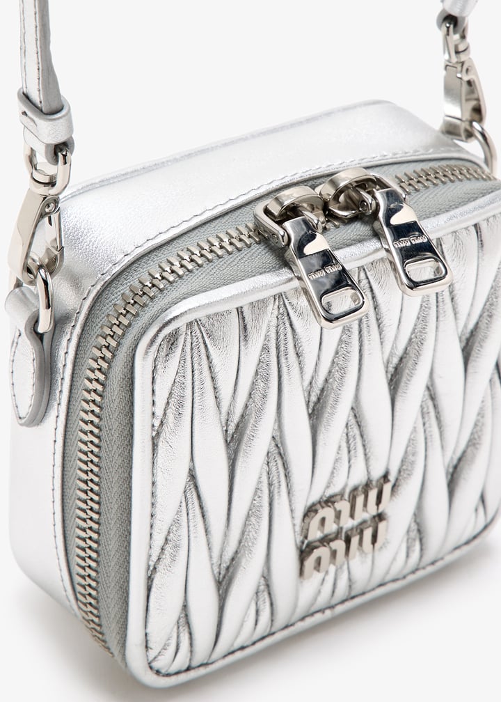 Miu Miu Matelassé nappa leather mini pouch for Women