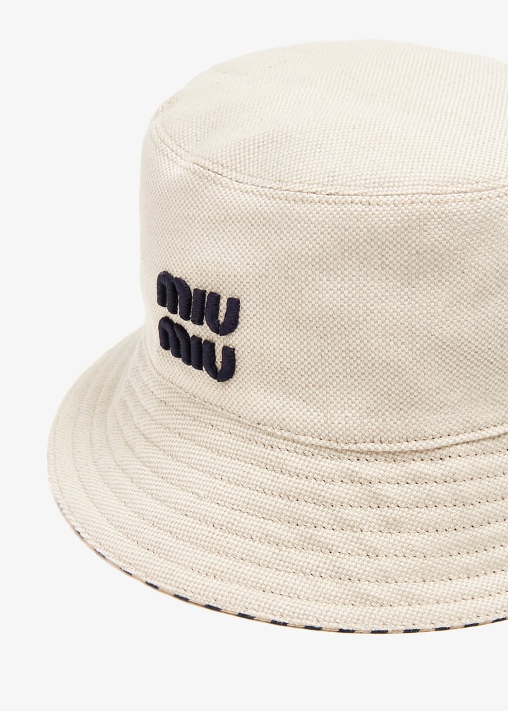 Miu Miu Reversible hat for Women - Printed in UAE | Level Shoes