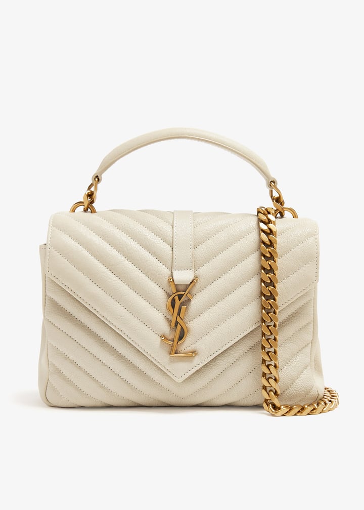 ショルダーバッグ・ポシェット SAINT LAURENT CREAM LEATHER COLLEGE MEDIUM SHOULDER BAG Saint Laurent - Niki Cream Soft Leather Medium Shoulder Bag