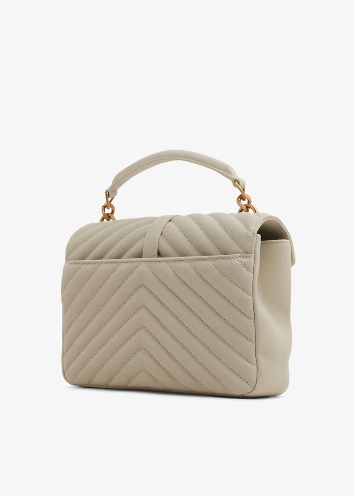 Saint Laurent College medium chain bag for Women - White in