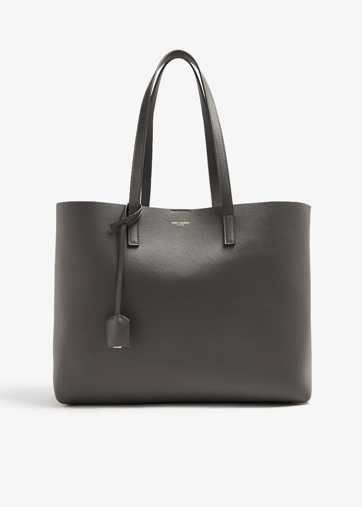 Saint Laurent Leather shopping tote bag for Women - Grey in