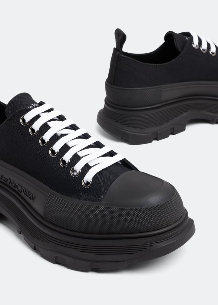 スニーカー Tread Slick Sneakers - Alexander McQueen - Canvas - Black/W McQueen Tread Slick sneakers for Men - Black in UAE | Level
