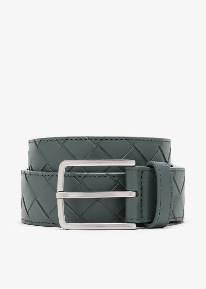 Bottega Veneta Calf Blue Gray Belt BOTTEGAVENETA belt Blue gray Calfskin mens | eBay main image 4
