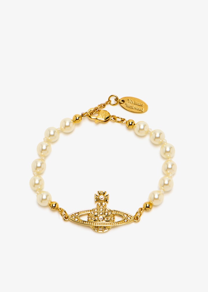 Vivienne Westwood Mini Bas Relief bracelet for Women - White