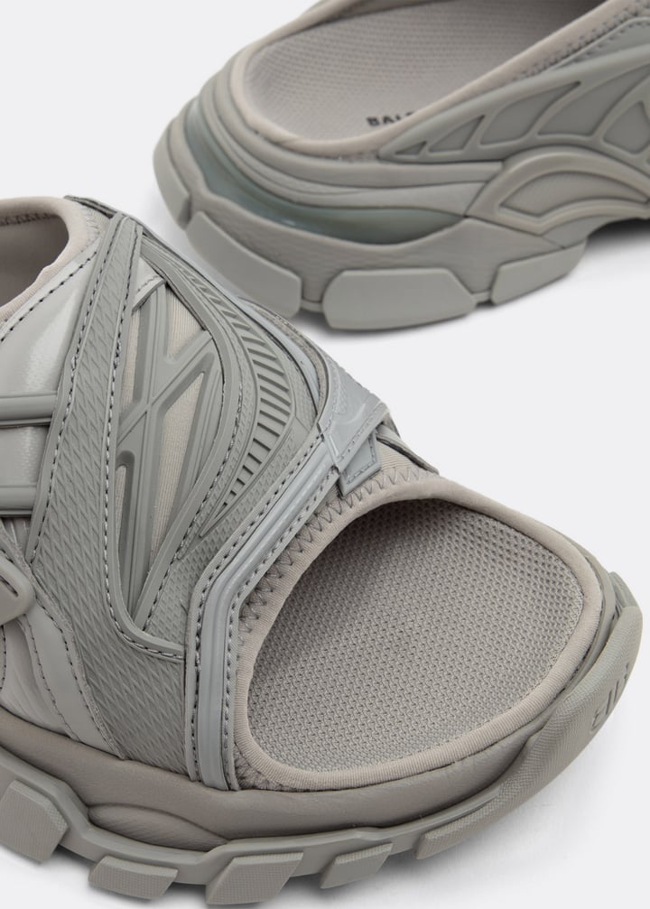 Balenciaga Track slide sandals for Women - Grey in Oman | Level Shoes