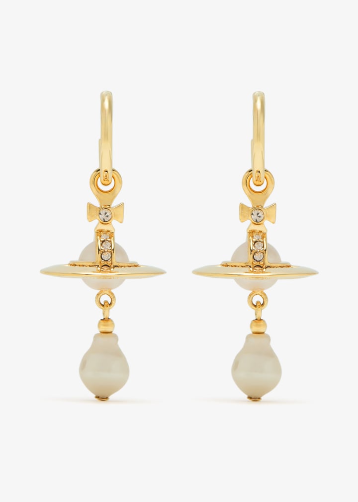 ★Vivienne Westwood★ [Vivienne Westwood] Asha earrings 6201 Vivienne Westwood Earrings Pierce Orb Gunmetal 1.7cm w