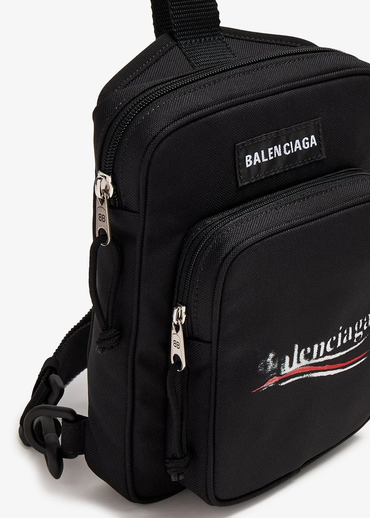 Balenciaga Explorer messenger crossbody bag for Men - Black