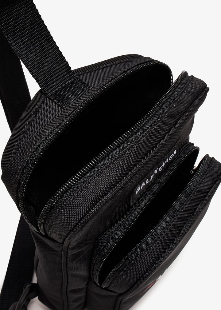 【Balenciaga】EXPLORER CROSSB MESS◆6202602AA29 Balenciaga Explorer messenger crossbody bag for Men - Black