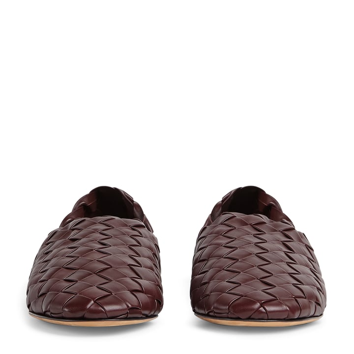サンダル BOTTEGA VENETA Chocolate nappa leather slippers Bottega Veneta Nappa Leather Slippers | Harrods US